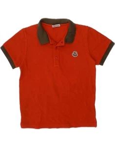 Moncler Jungen Poloshirt 9-10 Jahre Orange Baumwolle AA13 - Bild 1 von 4