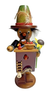 Vintage German Steinbach Birdwatcher Smoker / Incense Burner Musical 9.5" READ - Picture 1 of 7