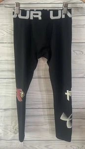Boys Under Armour Compression Pants Tights XS Black, Athletic Tights 5/6 J375 - Picture 1 of 4