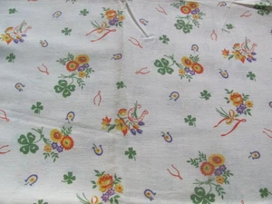 Vintage authentic original full size good luck novelty cotton feed sack - Picture 1 of 4