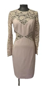 Paule Ka Beautiful Pink Dress Long Sleeves Size Fr 38, Uk 10 - Picture 1 of 8