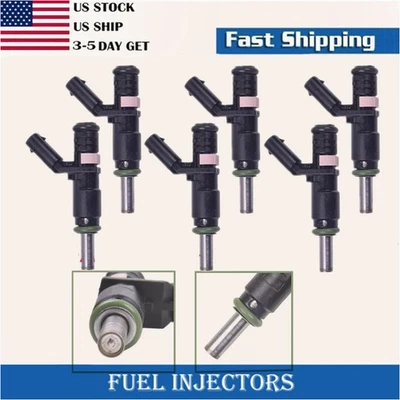 Inyectores de combustible 6 piezas A2720780249 FJ840 para Mercedes-Benz C280 2006 2007 3,0 L V6 Foto 1 de 4