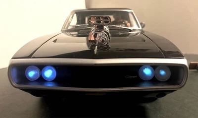 Mattel 1/18 Movie Fast Furious DOM s DODGE CHARGER Charger Modify with LED ligh - Image 1 of 4