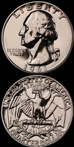 1961 WASHINGTON! MOST OUTRAGEOUS SILVER PROOF IVE SEEN! 💎 FLAWLESS PR++ Q0064 Cover