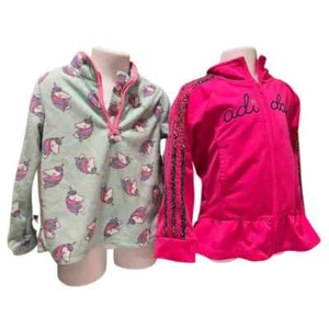 OshKosh B'Gosh LS Pullover Adidas Girls LS Windbreaker 4T - Picture 1 of 3