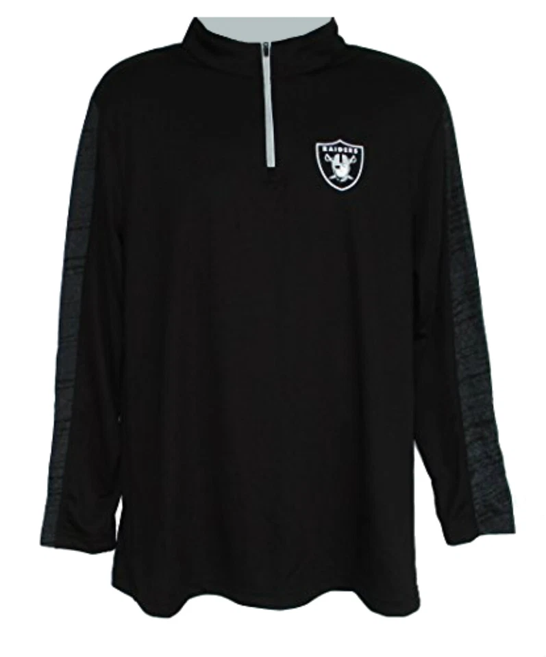 Camisa pulóver con cremallera 1/4 de Las Vegas Raiders para hombre - negra Foto 1 de 1