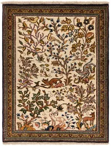 Kashan Tappeto Persiano Annodato A Mano 97x76 Cm - Fine, Orient, Tappeto - Picture 1 of 11