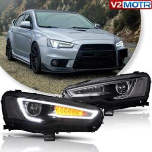 VLAND LED Headlights Assembly For 2008-2017 Mitsubishi Lancer EVO X Front Lamps - Bild 1 von 14