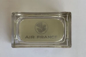 Ancien cendrier aviation logo crevette Air France bloc de verre ashtray - Picture 1 of 15