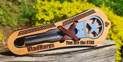 BASS Ukraine 2 in 1 Jew's harp - " STAR " - (VladHarps) (jaw/mouth harp) - Image 1 of 4