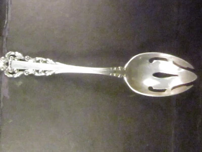 Gorham Sterling MEDICI NEW SLOTTED  SERVING SPOON 8 1/4" No Mono - Image 1 of 2