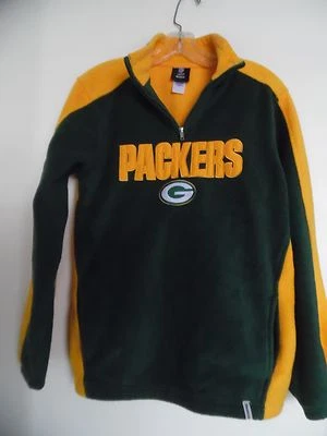 Sudadera Greenbay Packers XL Polar NFL Reebok 14/16 Grande Media Cremallera Niños Foto 1 de 3