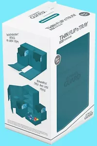 ULTIMATE GUARD TWIN FLIP n TRAY PETROL 160 XENOSKIN MONOCOLOR DECK CASE Card Box - Picture 1 of 5
