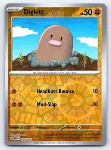 Diglett 050/165 Reverse Holo Scarlet & Violet 151 Pokemon Card - NM Near Mint - Picture 1 of 5