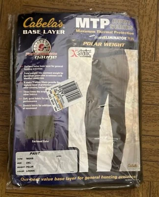NEW Cabela's Men's Base Layer Pants Size 2XL Hunt Series With Scent Eliminator - Image 1 of 3