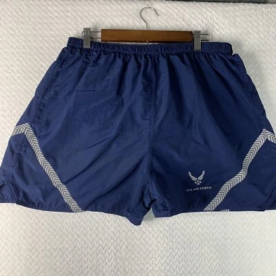 US Air Force PT Shorts Mens XXL  Blue Brief Lined Physical Training Running - Image 1 of 4