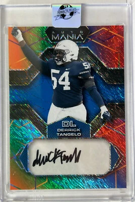 Derrick Tangelo 2022 Wild Card Auto Mania Traingle Rainbow RC  One Of One  1/1 - Image 1 of 4