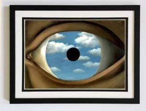 The False Mirror by René Magritte Framed Art Print | René Magritte Framed Print - Picture 1 of 3