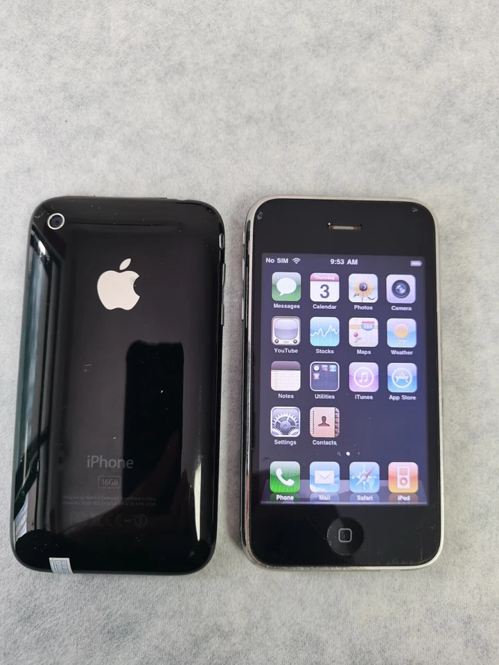 Original Apple iPhone 2nd 3G -8/16GB - Black /white (Unlocked) ( GSM) IOS3 - Image 1 of 4