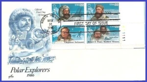USA5 #2220-23 U/A ARTCRAFT FDC PB4  Polar Explorers - Picture 1 of 1