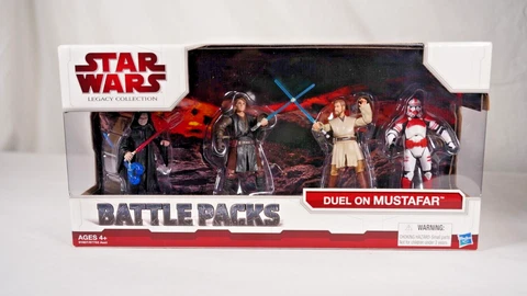 Hasbro Star Wars Legacy Collection Battle Pack Duel on Mustafar 2009 NIB Cover