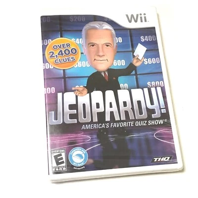 RARE NEW Nintendo Wii Jeopardy! Game w/ Alex Trebek Factory Sealed Up To 3 Plyrs - Image 1 of 4