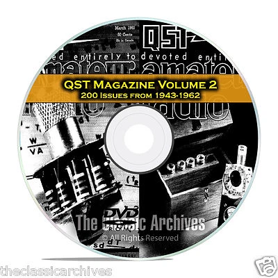 QST Magazine, Volume 2, 200 Vintage Old Time Ham Radio Issues DVD CD C06 - Image 1 of 4