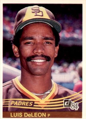 1984 DONRUSS LUIS DELEON SAN DIEGO PADRES #162 - Image 1 of 2