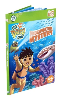 Leap Frog Activity Storybook Go Diego Go! Underwater Mystery Works w/ LeapReader - Image 1 of 3
