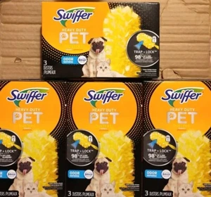 4 Swiffer Pet Heavy Duty Dusters Refills Multisurface 360 Dusters w/Febreze 12Ct - Picture 1 of 1