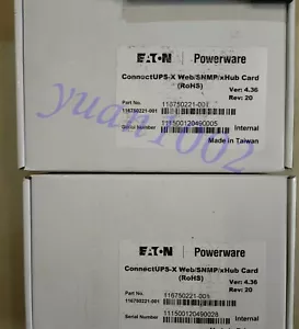 NEW EATON 116750221-001 ConnectUPS-X Web/SNMP/xHUB Card Fast delivery - Picture 1 of 6