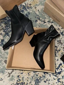 Steve Madden Alecia Stiefeletten schwarz Leder Damen Größe 6,5 - Bild 1 von 10