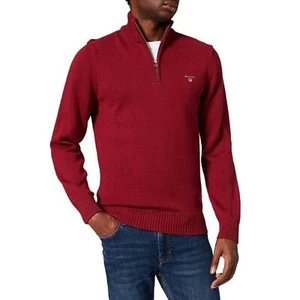 Gant Men`s Cotton 1/2 Zip Jumper - 8030115 - Picture 1 of 6