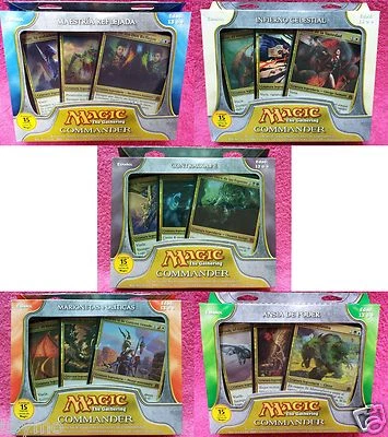 SPANISH Magic MTG 2011 Commander C11 Sealed Deck Complete Set The Gathering - Image 1 of 4
