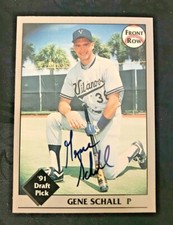 Sharp 1991 Front Row Draft Pick Gene Schall Rookie Autograph Card 