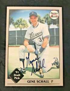 Sharp 1991 Front Row Draft Pick Gene Schall Rookie Autograph Card 