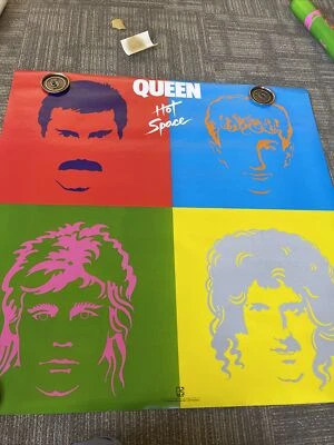 1982 QUEEN  Hot Space Record Store Promo Poster Andy Warhol 35” X 35” #16 - Image 1 of 4
