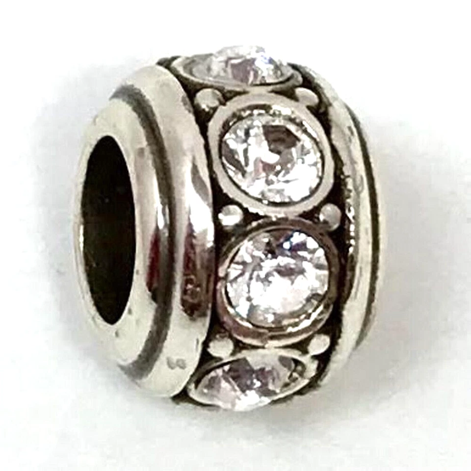 Espaciador Brighton Glam, Piedra Cristal Transparente, Acabado Plateado, J92892 Nuevo Foto 1 de 1