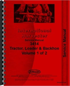International Harvester 3414 Industrial Tractor Service Manual IH-S-3414 TLB - Picture 1 of 1