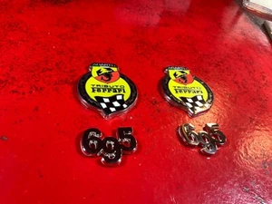 Fiat 500 Abarth 695 Tributo Ferrari Badge Emblem ( 2 sets ) READ! - Picture 1 of 7