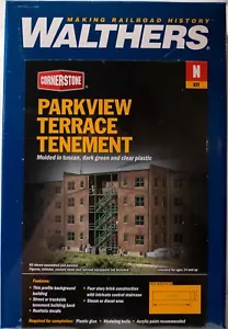 Walthers N-Scale #933-3263 Parkview Terraza Fondo Edificio -- Kit - Toscano - Imagen 1 de 1