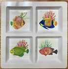 Coastal Collection Tropical Fish MELAMINE Vegetable Serving Tray Platter