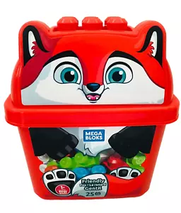 Juego de construcción de bloques de 25 piezas MEGA BLOKS Fisher Price FRIENDLY FOX First Builders - Imagen 1 de 5
