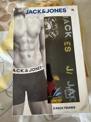 JACK & JONES  XL 3 PACK OF TRUNKS (BOXER BRIEFS) Designs May Very - Image 1 of 4