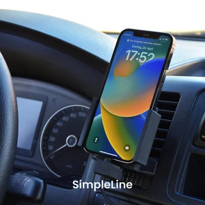 Support de téléphone portable VW T5.2 | MagSafe | CarPlay | AndroidAuto | Charge sans fil - Photo 1/14