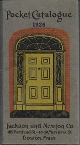 Pocket Catalogue 1925 Jackson and Newton Boston shows windows and doors etc - Picture 1 of 3