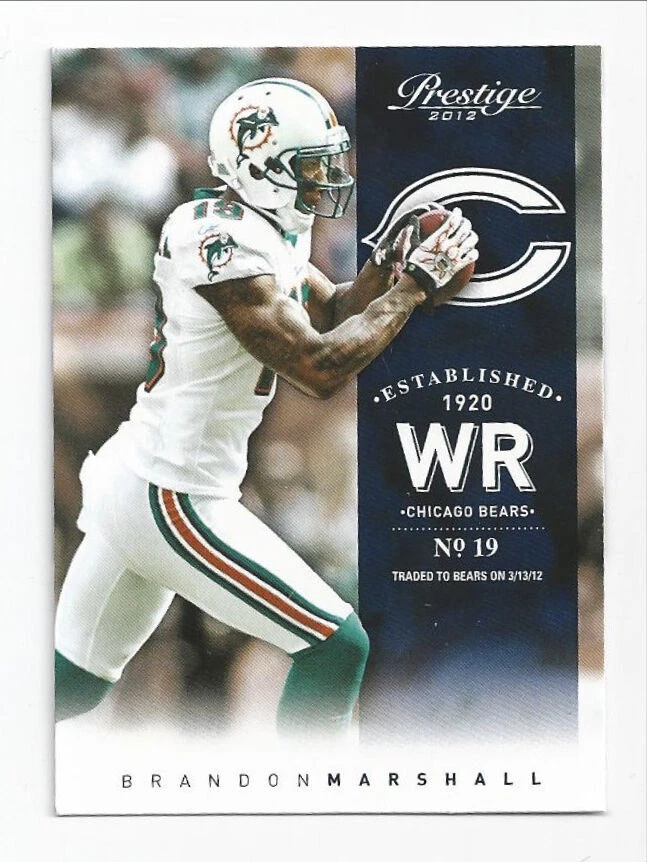 Brandon Marshall Bears 2012 Panini Prestige #98 - Image 1 of 1