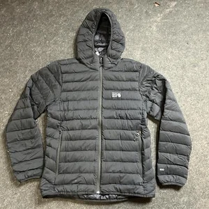 Mountain Hardwear Standard Deloro Down Full Zip Hoody Jacket, size Lg, Black - Picture 1 of 5