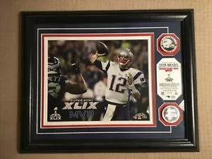 Tom Brady Super Bowl XLIX MVP Highland Mint Framed Photo Limited Edition - Picture 1 of 5
