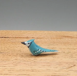 Vintage OOAK Barbara Ann Meyer Bluejay Vogel Handwerker Puppenhaus Miniatur 1:12 - Bild 1 von 6